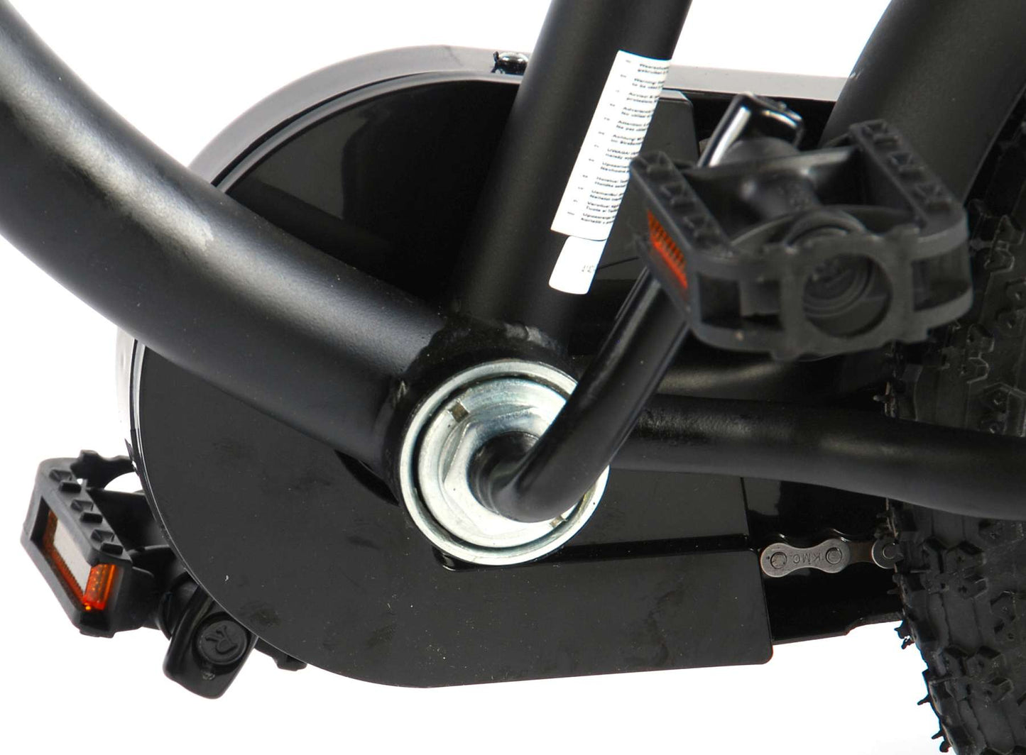 Volare Black Cruiser Barncykel 14 tum, Svart - Lilla Cykelbutiken