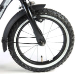 Volare Black Cruiser Barncykel 14 tum, Svart - Lilla Cykelbutiken