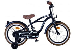 Volare Sort Cruiser børnecykel 16 tommer, sort