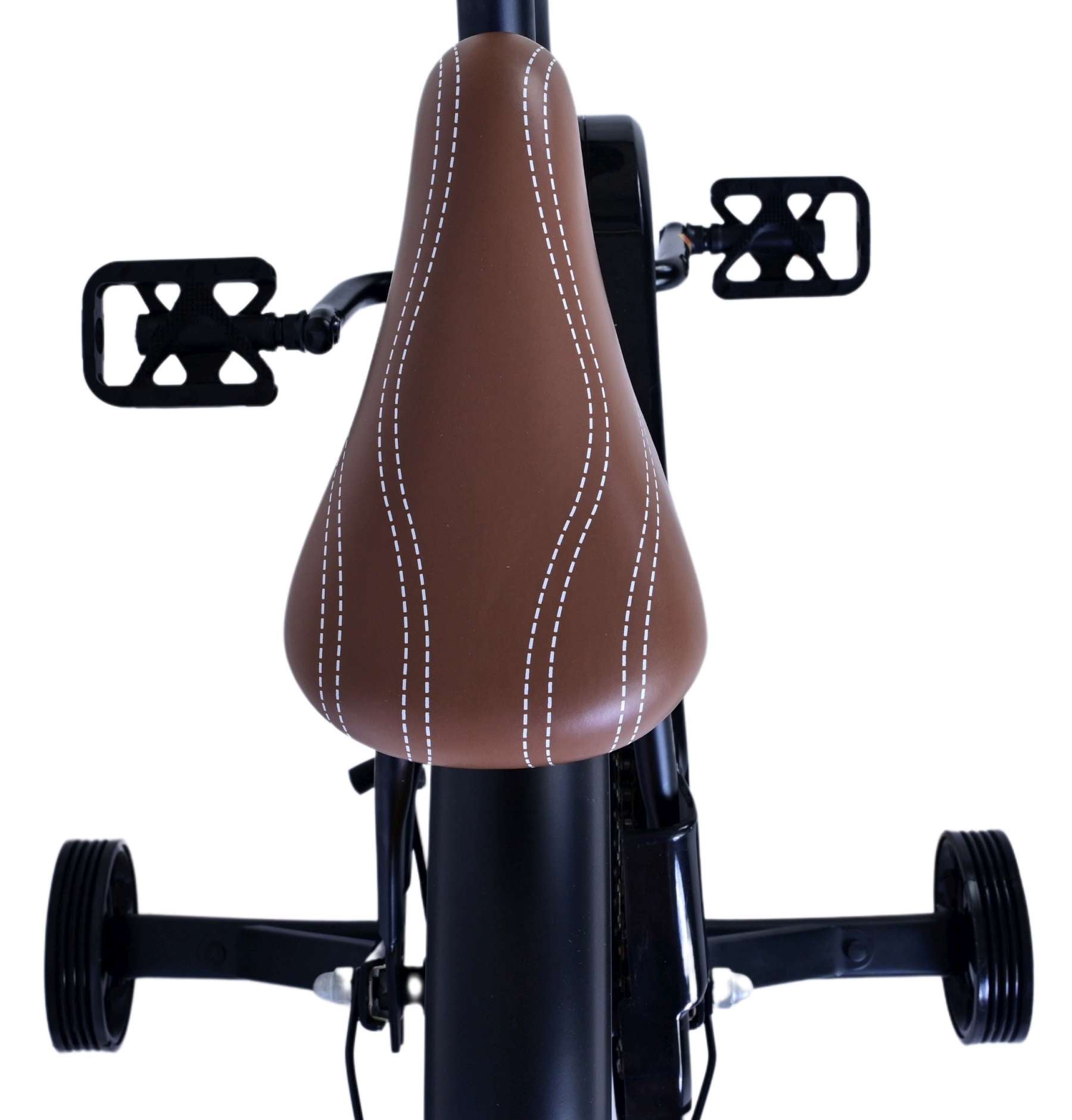 Volare Black Cruiser Barncykel 16 tum, Svart - Lilla Cykelbutiken