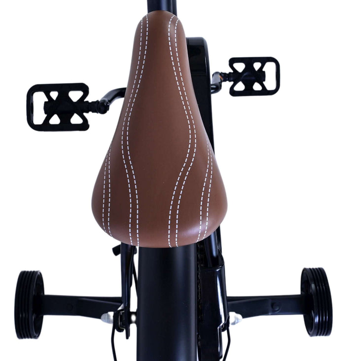 Volare Black Cruiser Barncykel 16 tum, Svart - Lilla Cykelbutiken