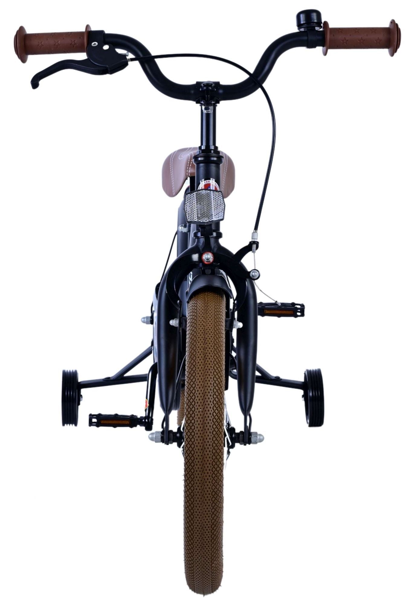 Volare Black Cruiser Barncykel 16 tum, Svart - Lilla Cykelbutiken