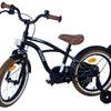 Volare Black Cruiser Barncykel 16 tum, Svart - Lilla Cykelbutiken