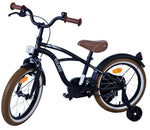 Volare Black Cruiser Barncykel 16 tum, Svart - Lilla Cykelbutiken