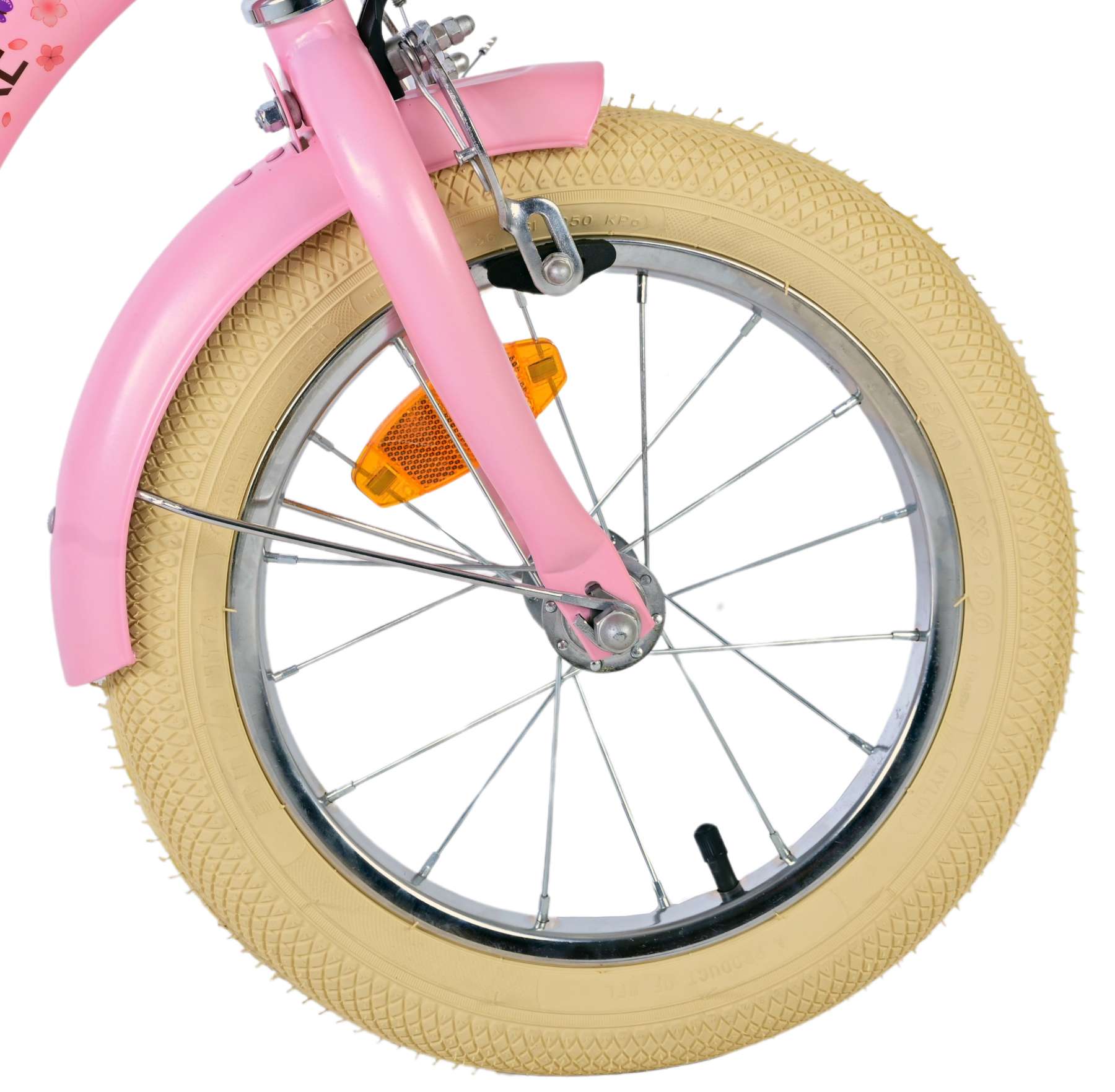 Volare Blossom Barncykel 14 tum, Rosa - Lilla Cykelbutiken