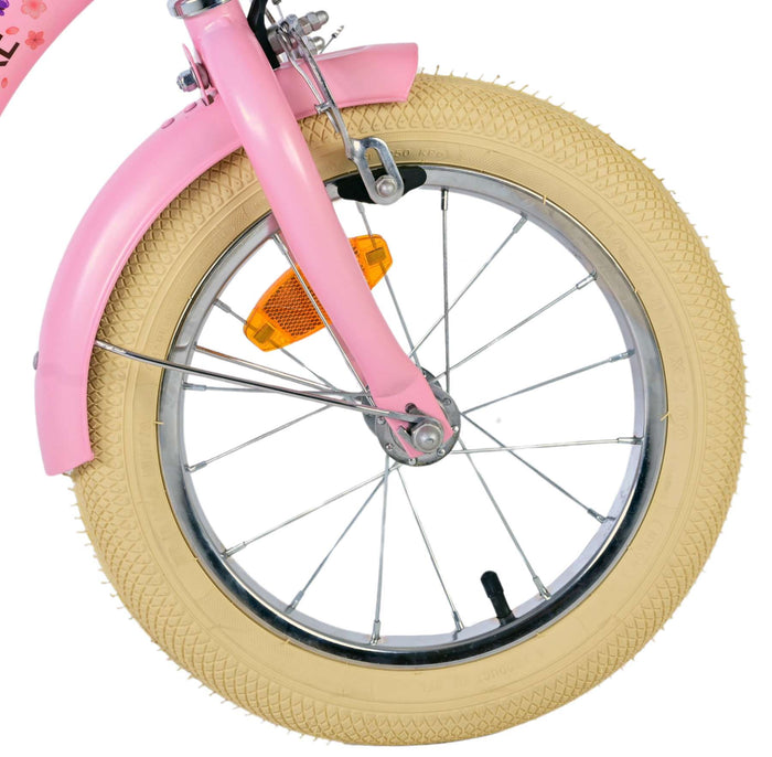 Volare Blossom Barncykel 14 tum, Rosa - Lilla Cykelbutiken