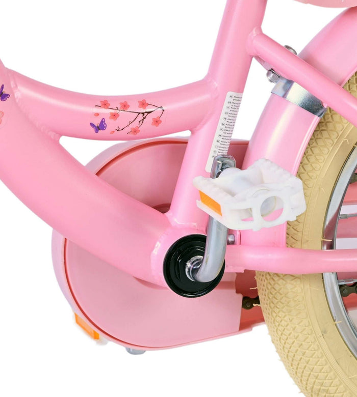 Volare Blossom Barncykel 14 tum, Rosa - Lilla Cykelbutiken