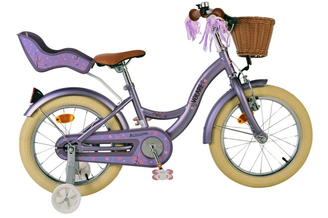 Volare Blossom Barncykel 16 tum, Lila - För barn 4-6 år