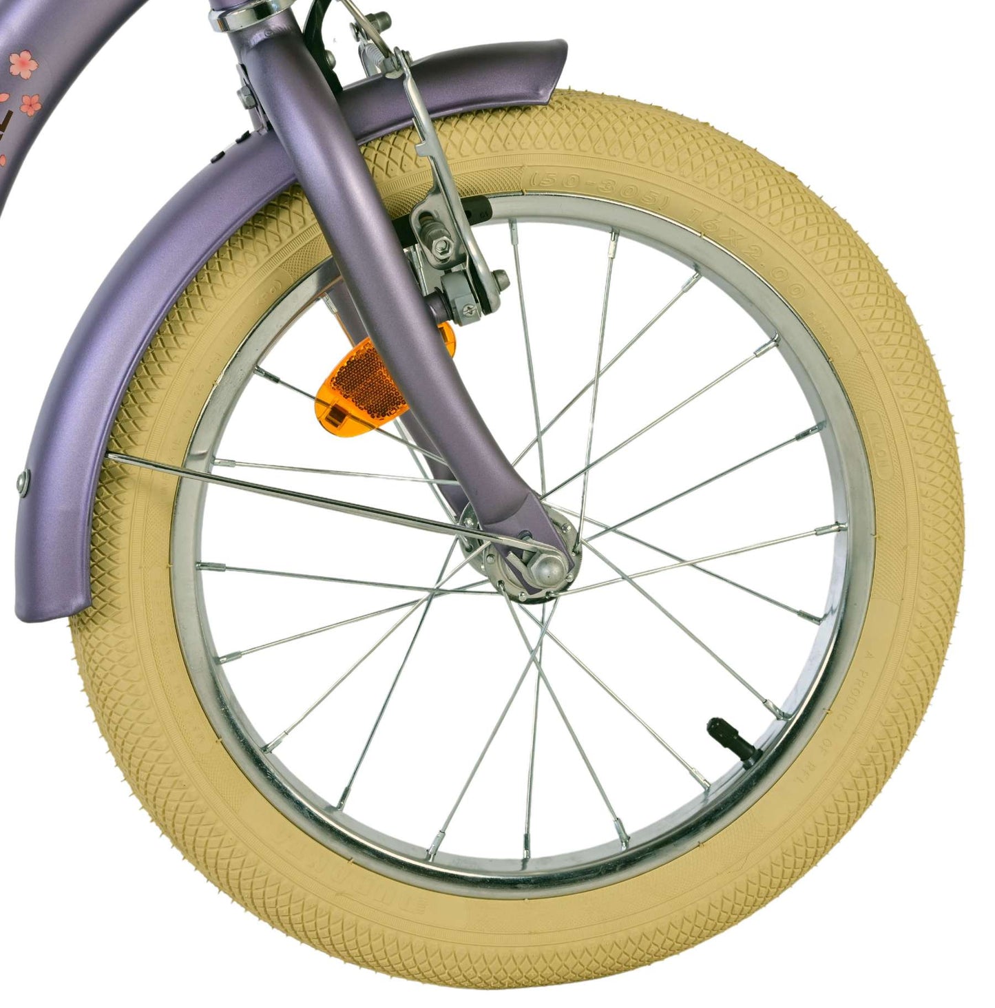 Volare Blossom Barncykel 16 tum, Lila - För barn 4-6 år