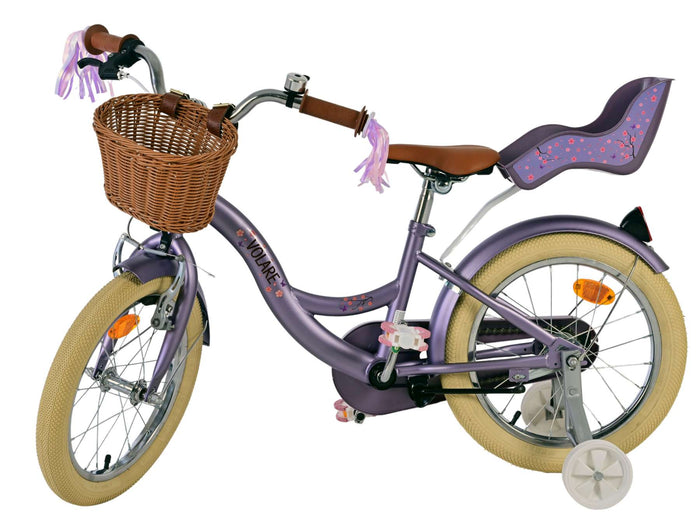 Volare Blossom Barncykel 16 tum, Lila - För barn 4-6 år