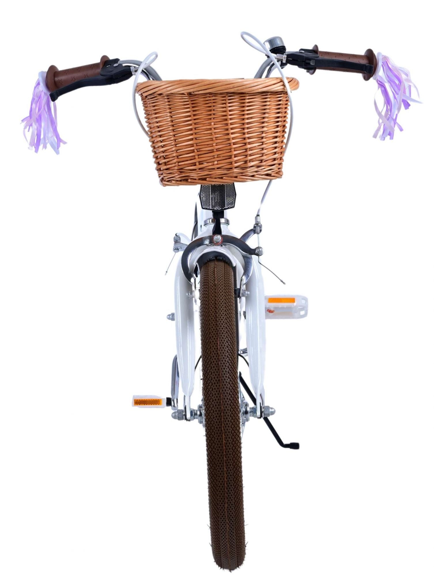 Volare Blossom Barncykel Två Handbromsar 18 tum, Vit - Lilla Cykelbutiken