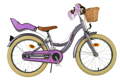 Volare Blossom Barncykel Två Handbromsar 18 tum, Lila - Lilla Cykelbutiken