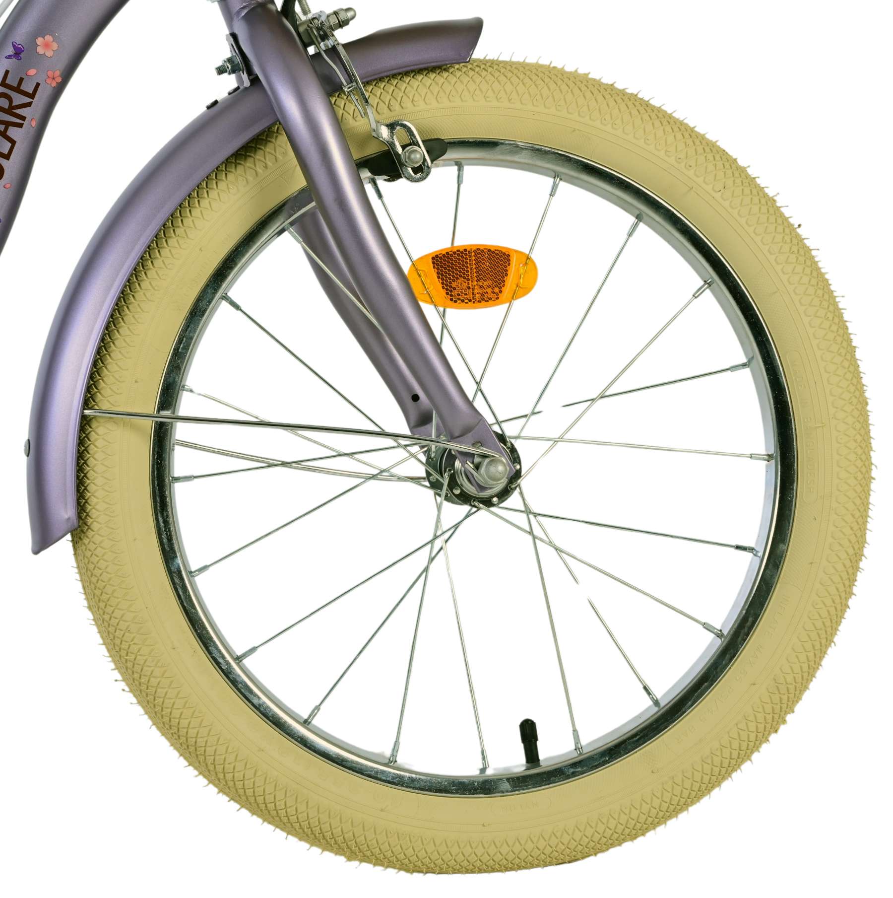 Volare Blossom Barncykel Två Handbromsar 18 tum, Lila - Lilla Cykelbutiken