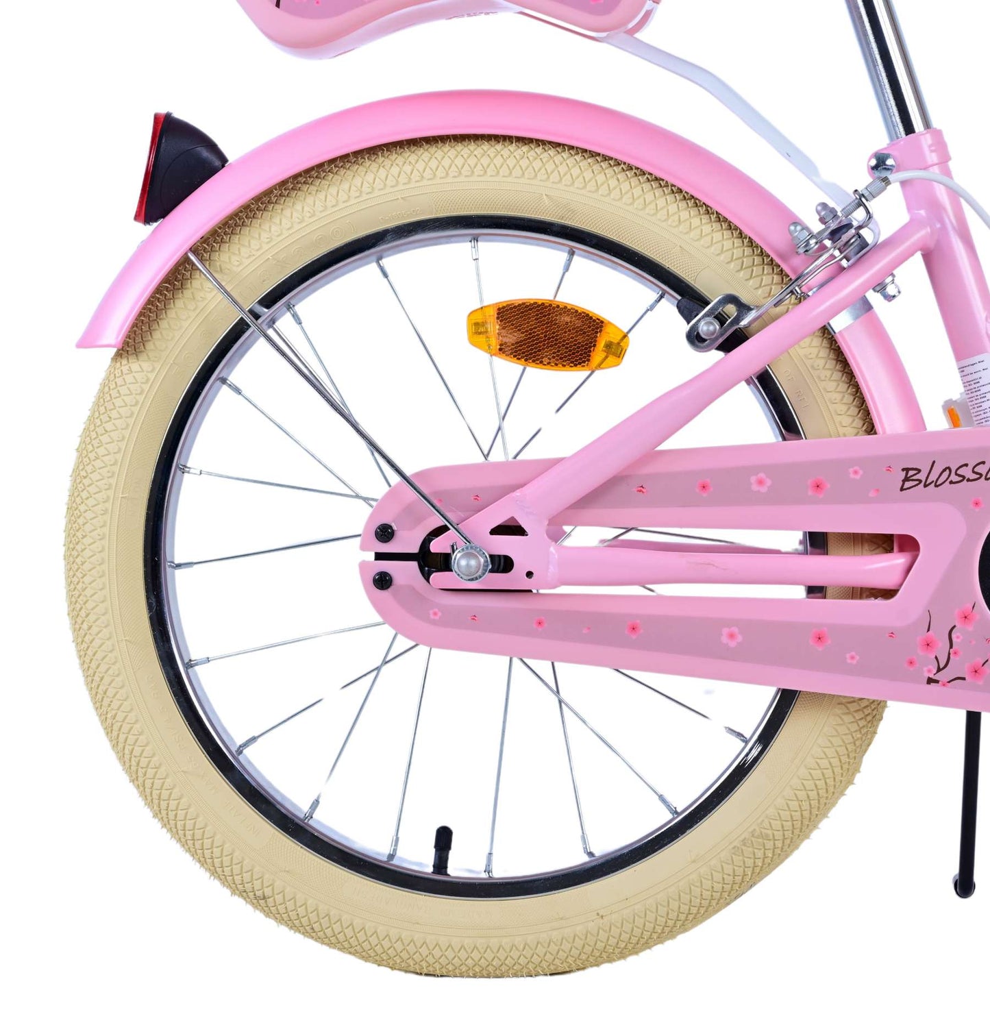Volare Blossom Barncykel Två Handbromsar 18 tum, Rosa - Lilla Cykelbutiken