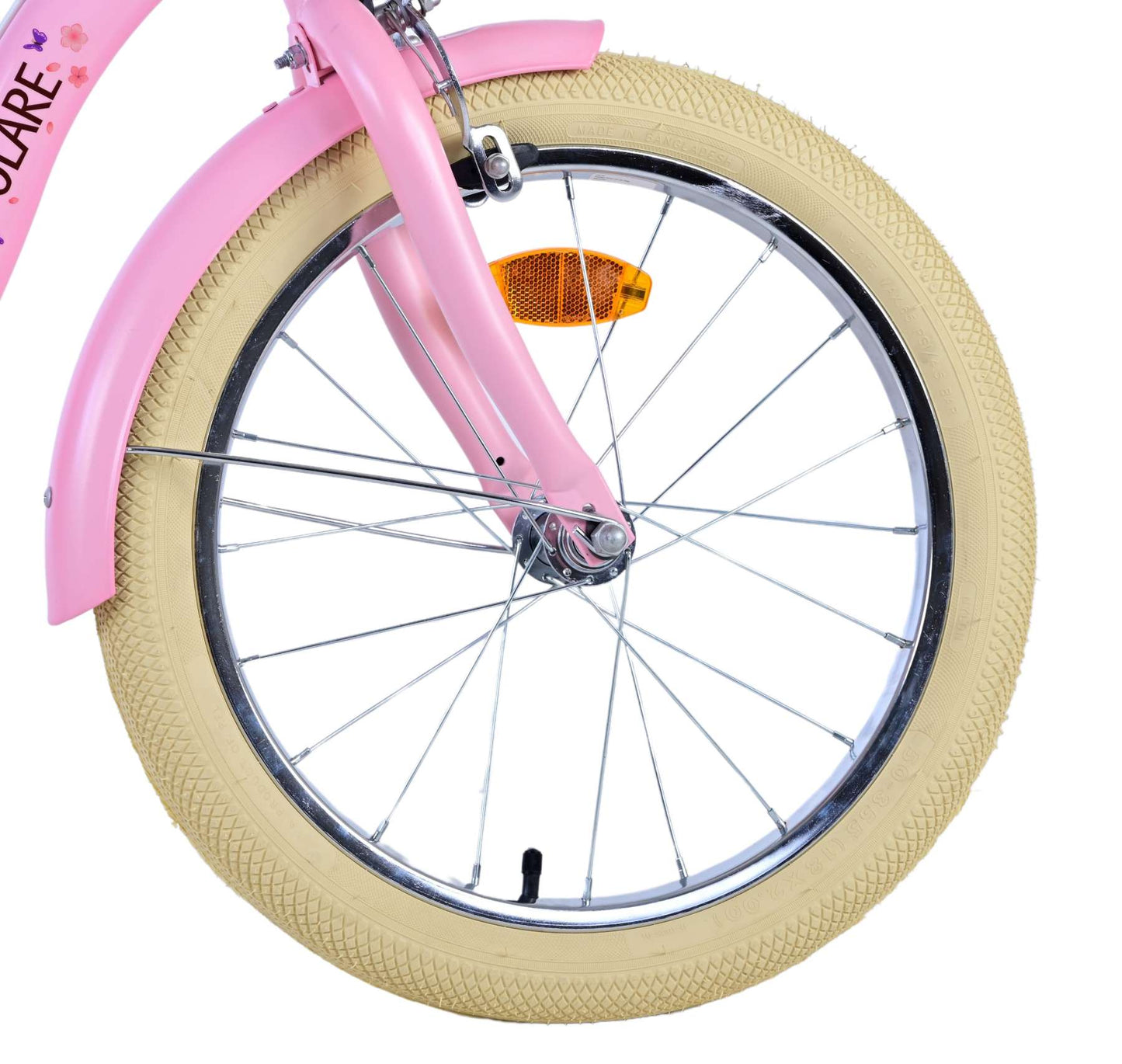 Volare Blossom Barncykel Två Handbromsar 18 tum, Rosa - Lilla Cykelbutiken