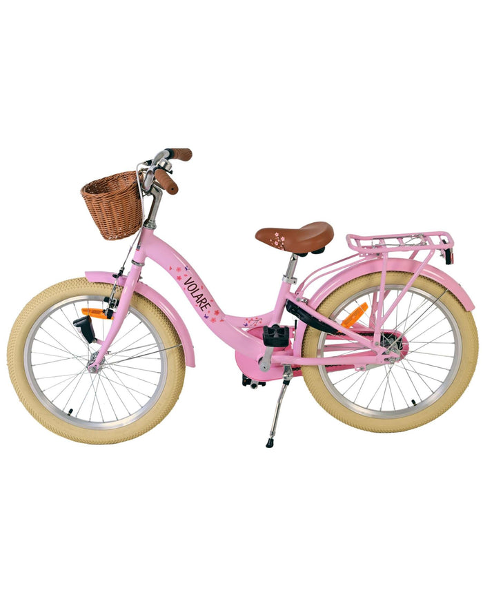 Volare Blossom Barncykel 20 tum, Rosa Retro - För barn 6-8 år
