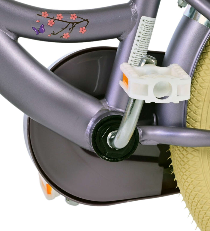 Volare Blossom Barncykel 14 tum, Lila - Lilla Cykelbutiken
