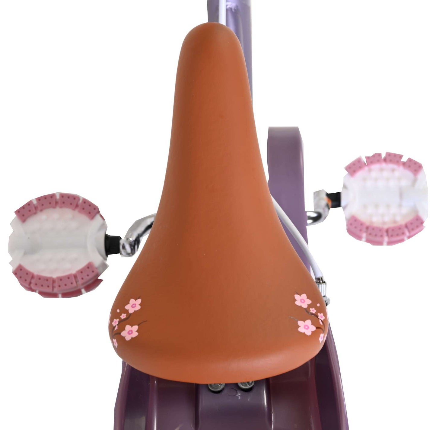 Volare Blossom Barncykel 14 tum, dubbla handbromsar, Lila - För barn 5-5 år
