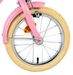 Volare Blossom Barncykel 14 tum, dubbla handbromsar, Rosa - För barn 5-5 år