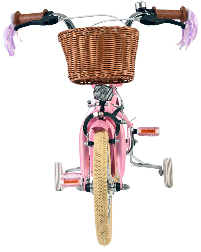 Volare Blossom Barncykel 14 tum, dubbla handbromsar, Rosa - För barn 5-5 år