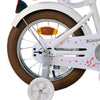 Volare Blossom Barncykel 14 tum, Vit - Lilla Cykelbutiken