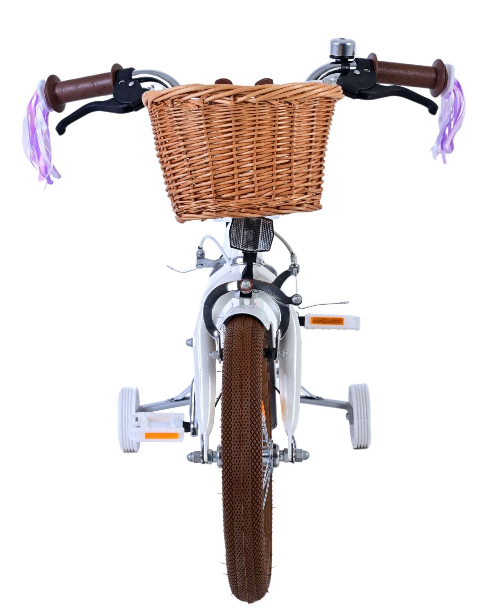 Volare Blossom Barncykel Två Handbromsar 14 tum, Vit - Lilla Cykelbutiken