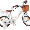 Volare Blossom Barncykel 14 tum, dubbla handbromsar, Vit - För barn 5-5 år