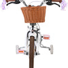 Volare Blossom Barncykel 14 tum, dubbla handbromsar, Vit - För barn 5-5 år