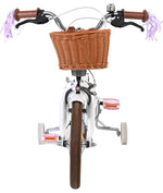 Volare Blossom Barncykel 14 tum, dubbla handbromsar, Vit - För barn 5-5 år