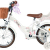 Volare Blossom Barncykel 14 tum, dubbla handbromsar, Vit - För barn 5-5 år