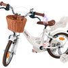 Volare Blossom Barncykel 14 tum, dubbla handbromsar, Vit - För barn 5-5 år
