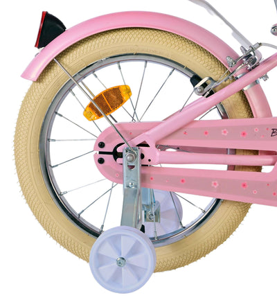 Volare Blossom Barncykel Två Handbromsar 16 tum, Rosa - Lilla Cykelbutiken