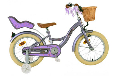 Volare Blossom Barncykel 16 tum, Lila - Lilla Cykelbutiken