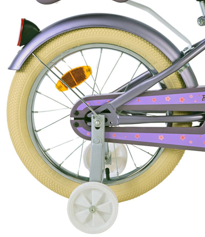 Volare Blossom Barncykel 16 tum, Lila - Lilla Cykelbutiken