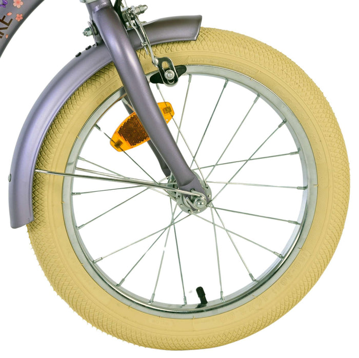 Volare Blossom Barncykel 16 tum, Lila - Lilla Cykelbutiken