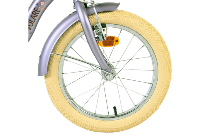 Volare Blossom 16 tum barncykel, Lila Två handbromsar - För barn 4-6 år