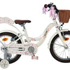 Volare Blossom Barncykel 16 tum, dubbla handbromsar, Vit - För barn 4-6 år