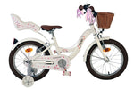 Volare Blossom Barncykel 16 tum, dubbla handbromsar, Vit - För barn 4-6 år