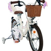 Volare Blossom Barncykel 16 tum, dubbla handbromsar, Vit - För barn 4-6 år