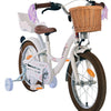 Volare Blossom Barncykel 16 tum, Vit - Lilla Cykelbutiken