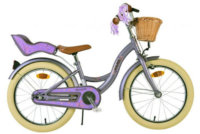 Volare Blossom Barncykel 18 tum, Lila - Lilla Cykelbutiken