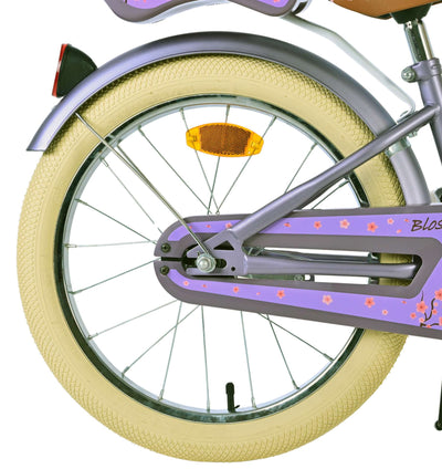 Volare Blossom Barncykel 18 tum, Lila - Lilla Cykelbutiken