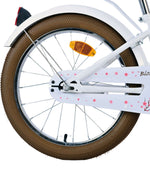 Volare Blossom Barncykel 18 tum, Vit - Lilla Cykelbutiken