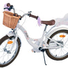 Volare Blossom Barncykel 18 tum, Vit - Lilla Cykelbutiken