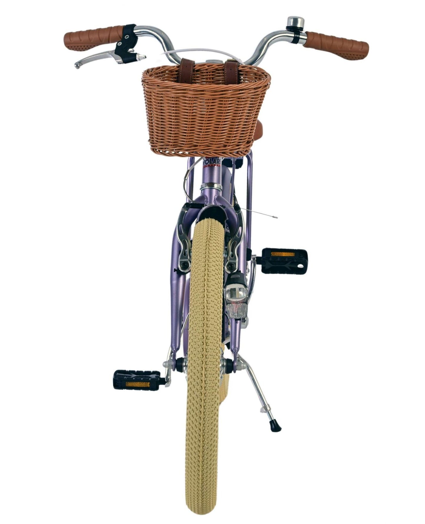 Volare Blossom børnecykel med kurv, 20 tommer lilla