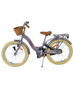 Volare Blossom børnecykel med kurv, 20 tommer lilla