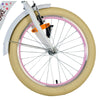 Volare Blossom Barncykel 20 tum, Vit Retro - För barn 6-8 år