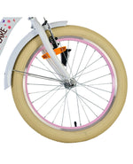 Volare Blossom Barncykel 20 tum, Vit Retro - För barn 6-8 år