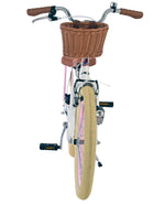 Volare Blossom Barncykel 20 tum, Vit Retro - För barn 6-8 år