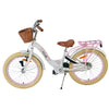 Volare Blossom Barncykel 20 tum, Vit Retro - För barn 6-8 år